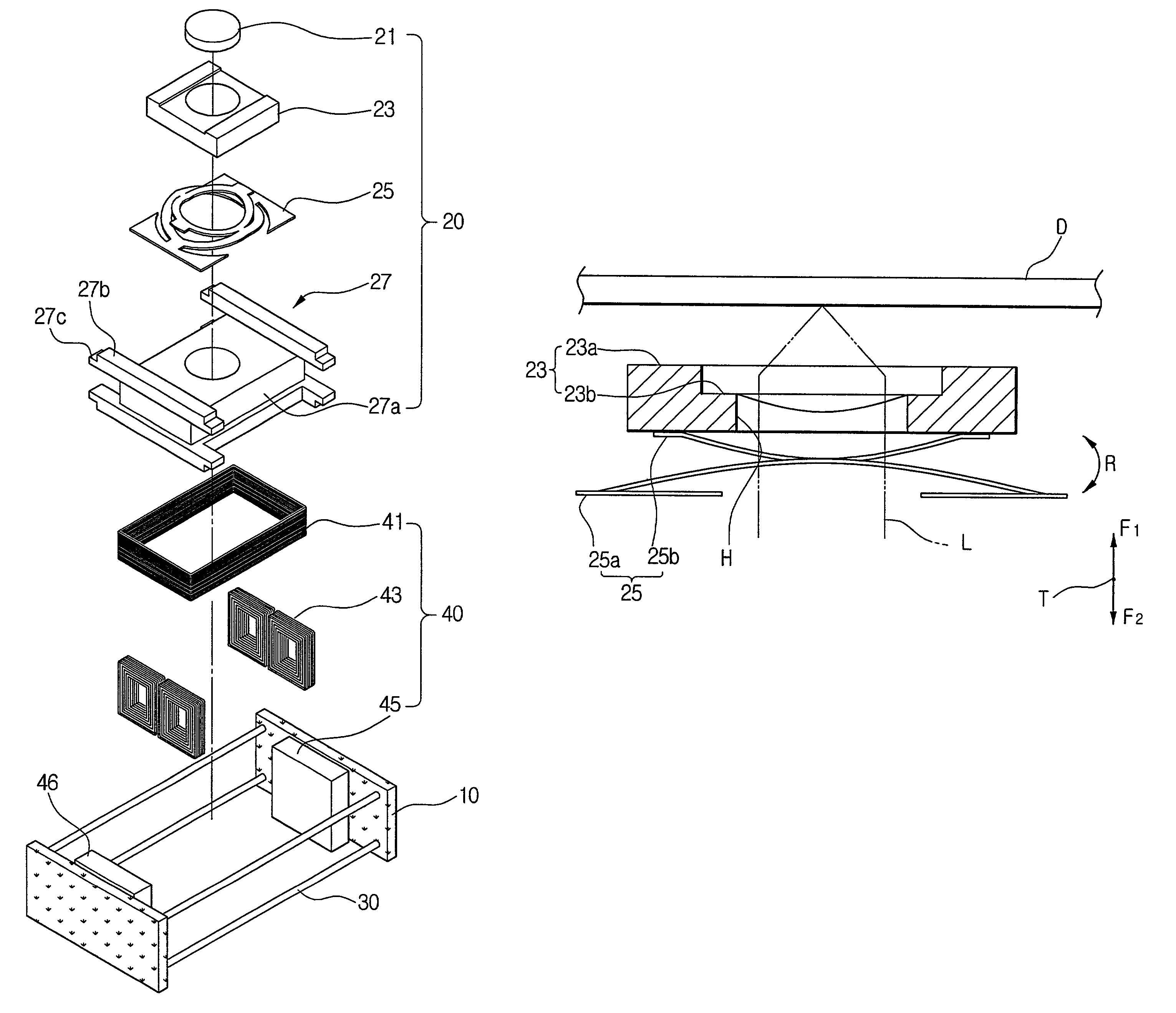 Optical pickup apparatus for optical disk drive and having a flexured floating slider