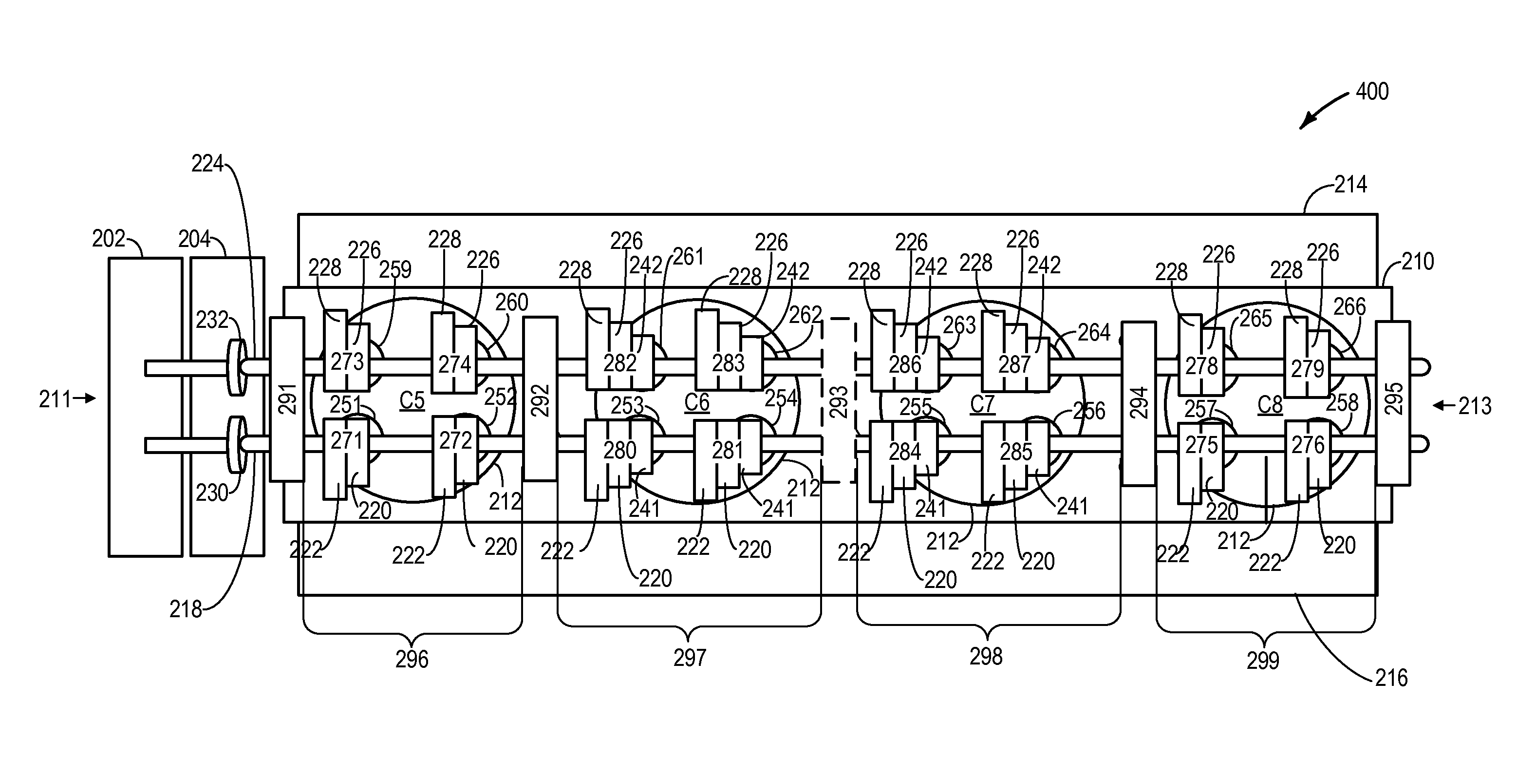 Head packaging for cylinder deactivation