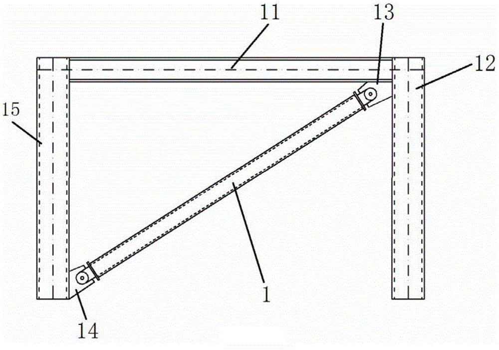 Steel bar prestressed steel pipe concrete supporter