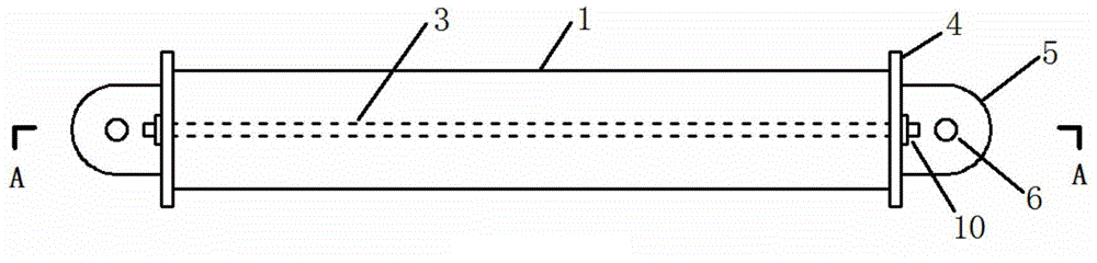 Steel bar prestressed steel pipe concrete supporter