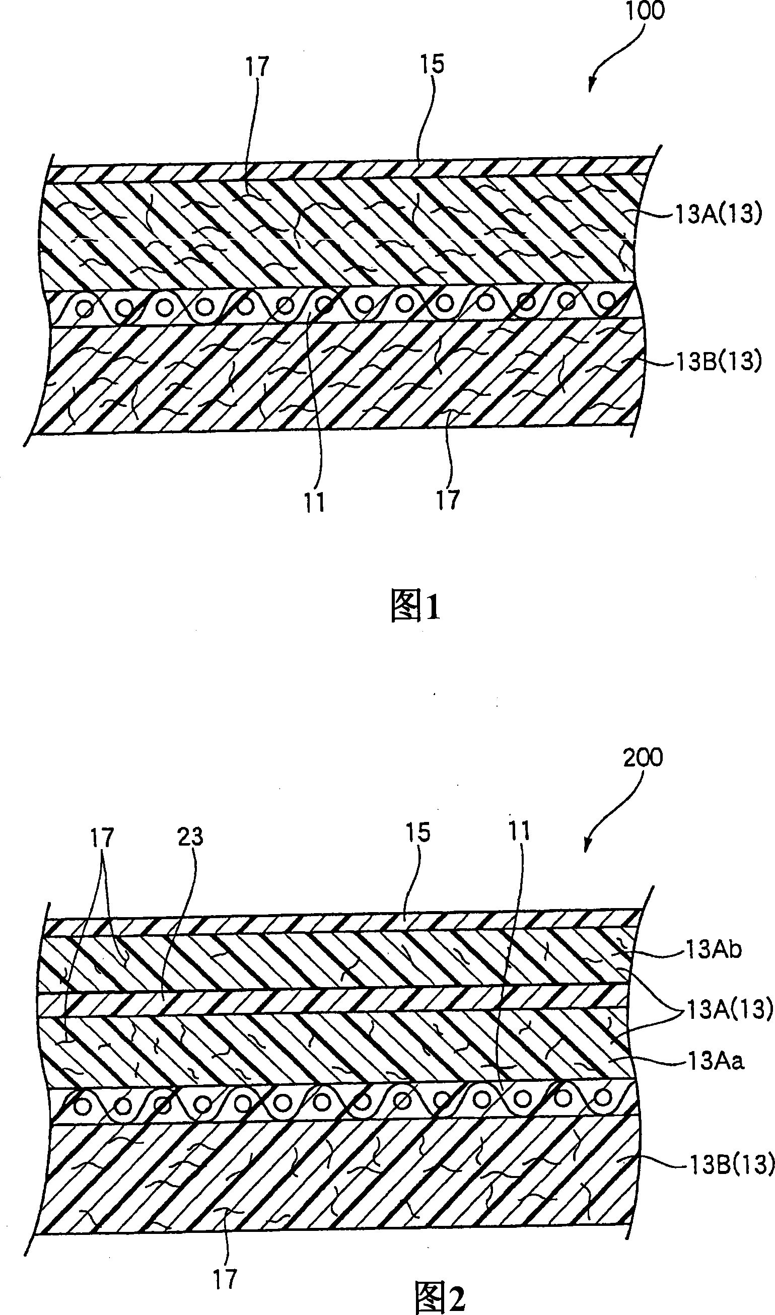 Papermaking conveyer felt for shoe press and pressing device of shoe-pressing type papermaking machine equipped with the same