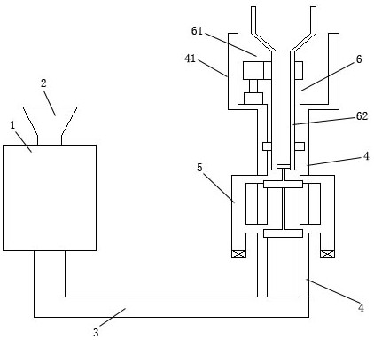 Dispersive rotary type liquid copper alloy casting purification device and filtering casting process thereof