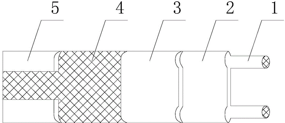 Low-resistance type automatic-temperature-limited polymer heat tracing cable