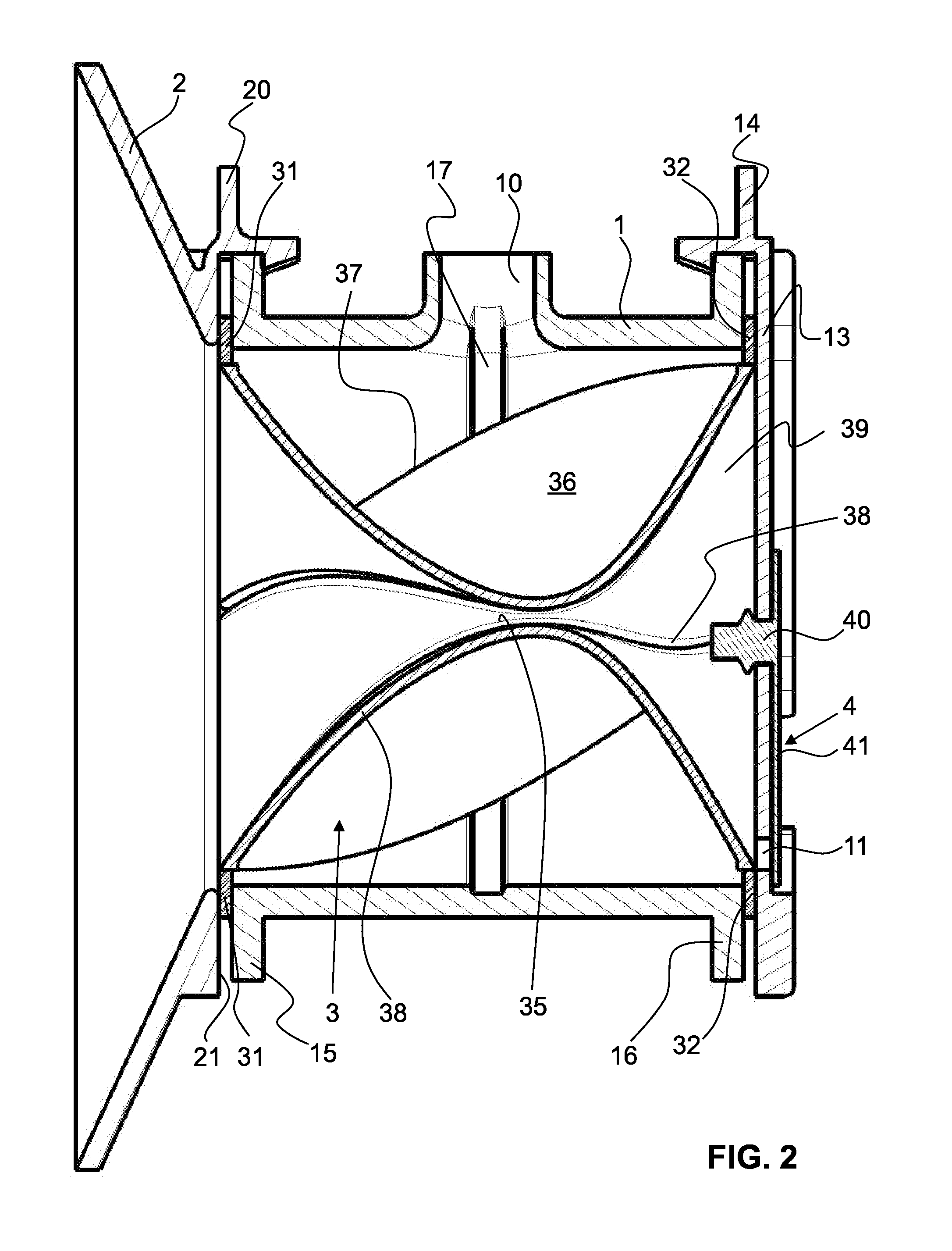 Breastshield with media separation