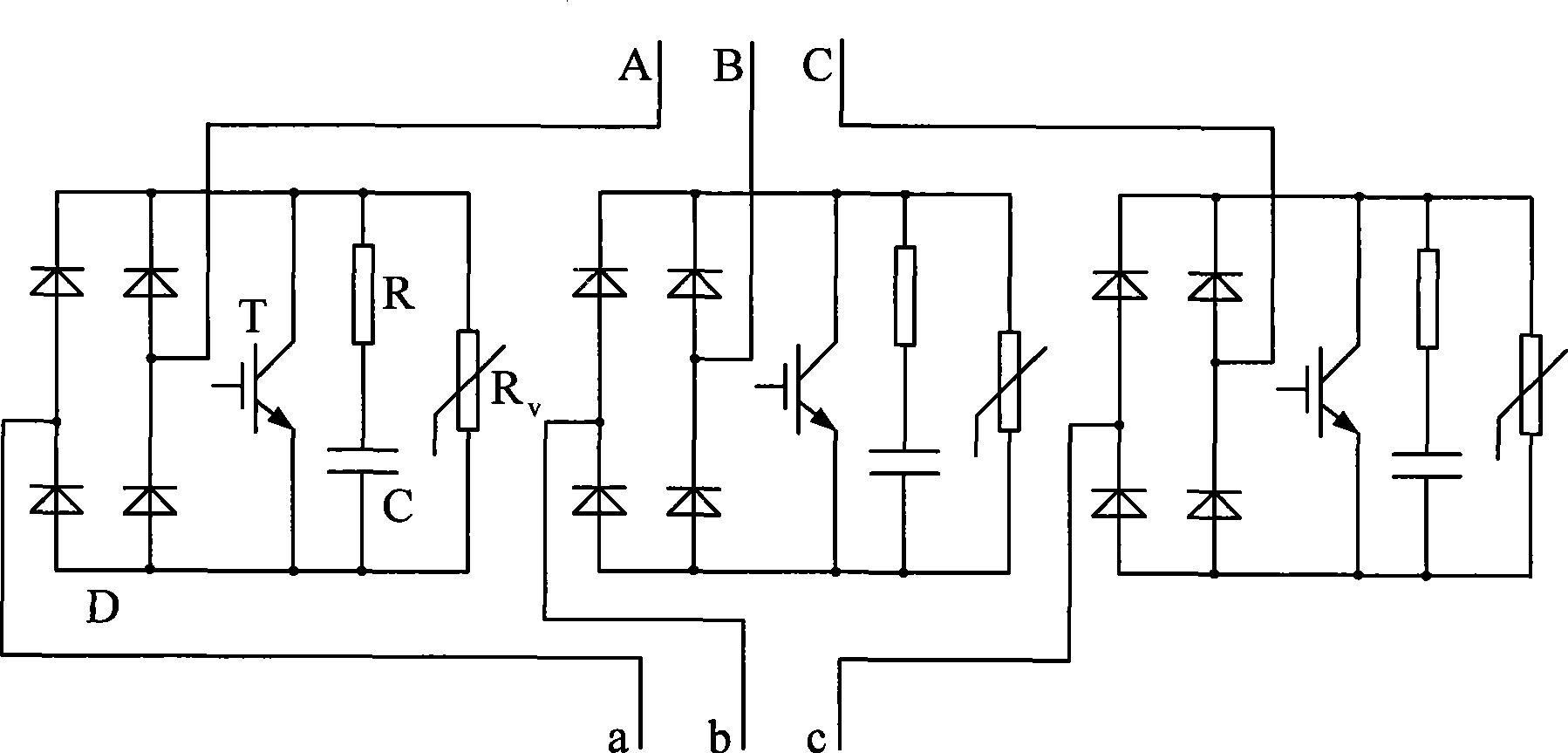 Voltage falling generator for wind power electricity generation