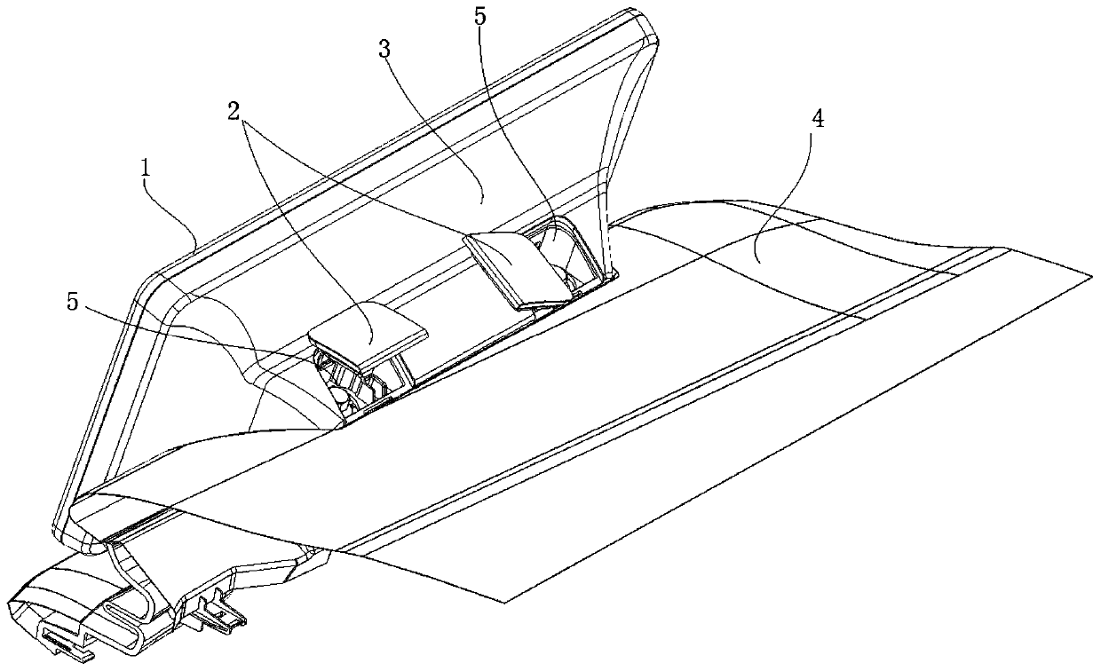 Vehicle-mounted display screen mounting structure