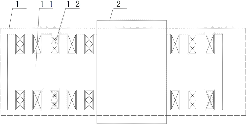 Integer-slot bilayer ring-winding linear electric motor