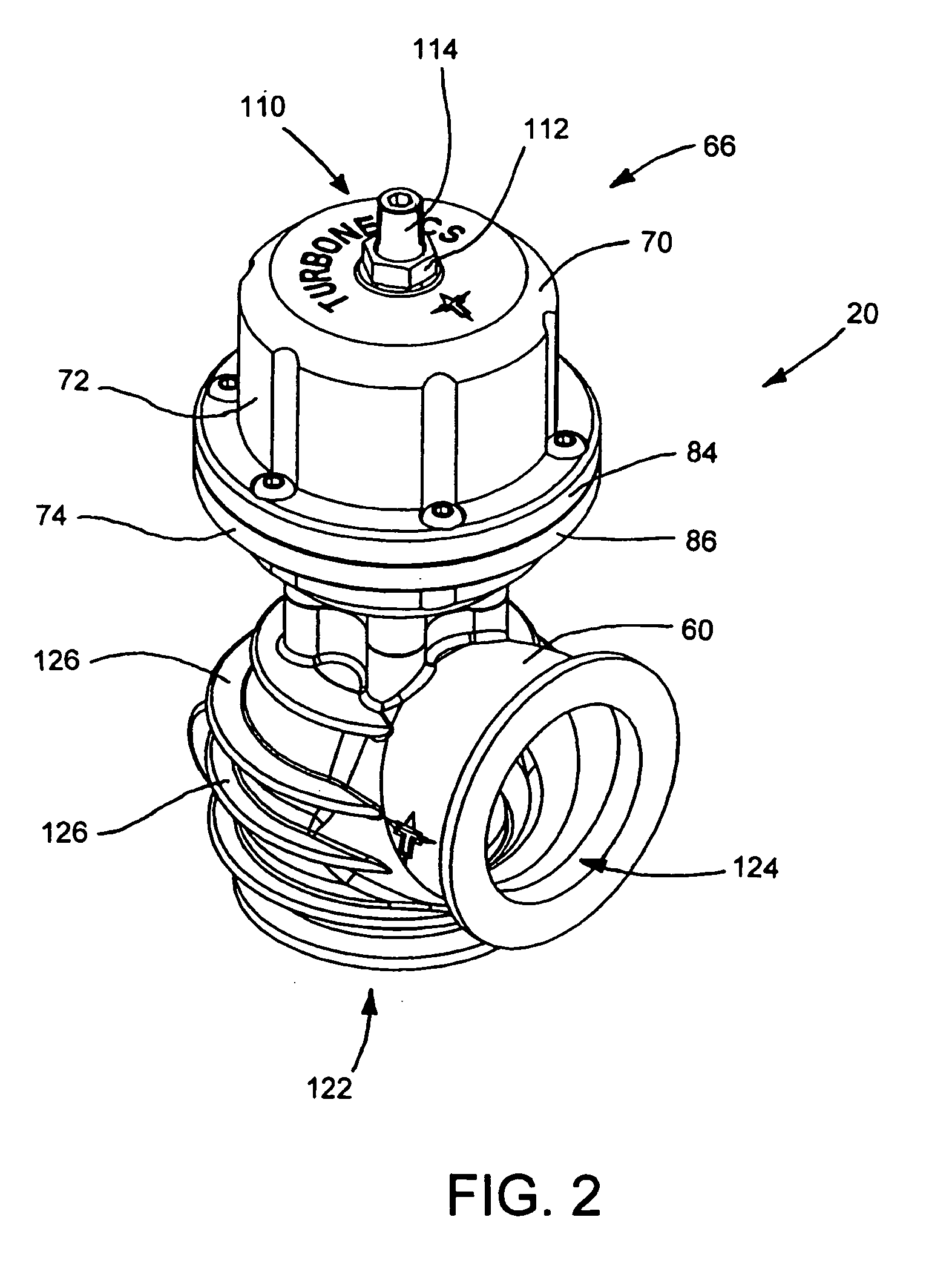 Wastegate for a turbocharged internal combustion engine