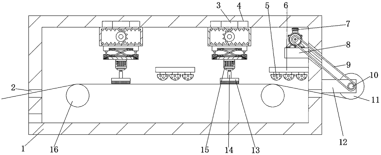 Efficient processing device for textile fabric