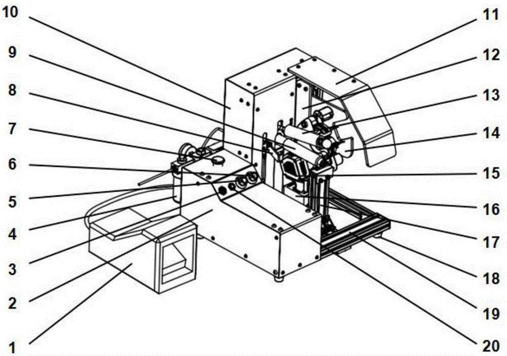 Combined type glue coating machine and use method thereof