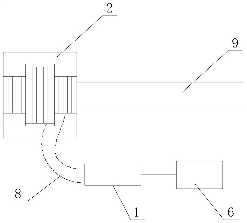 Ultrasonic guided wave nondestructive testing device and damage identification method for transmission conductor