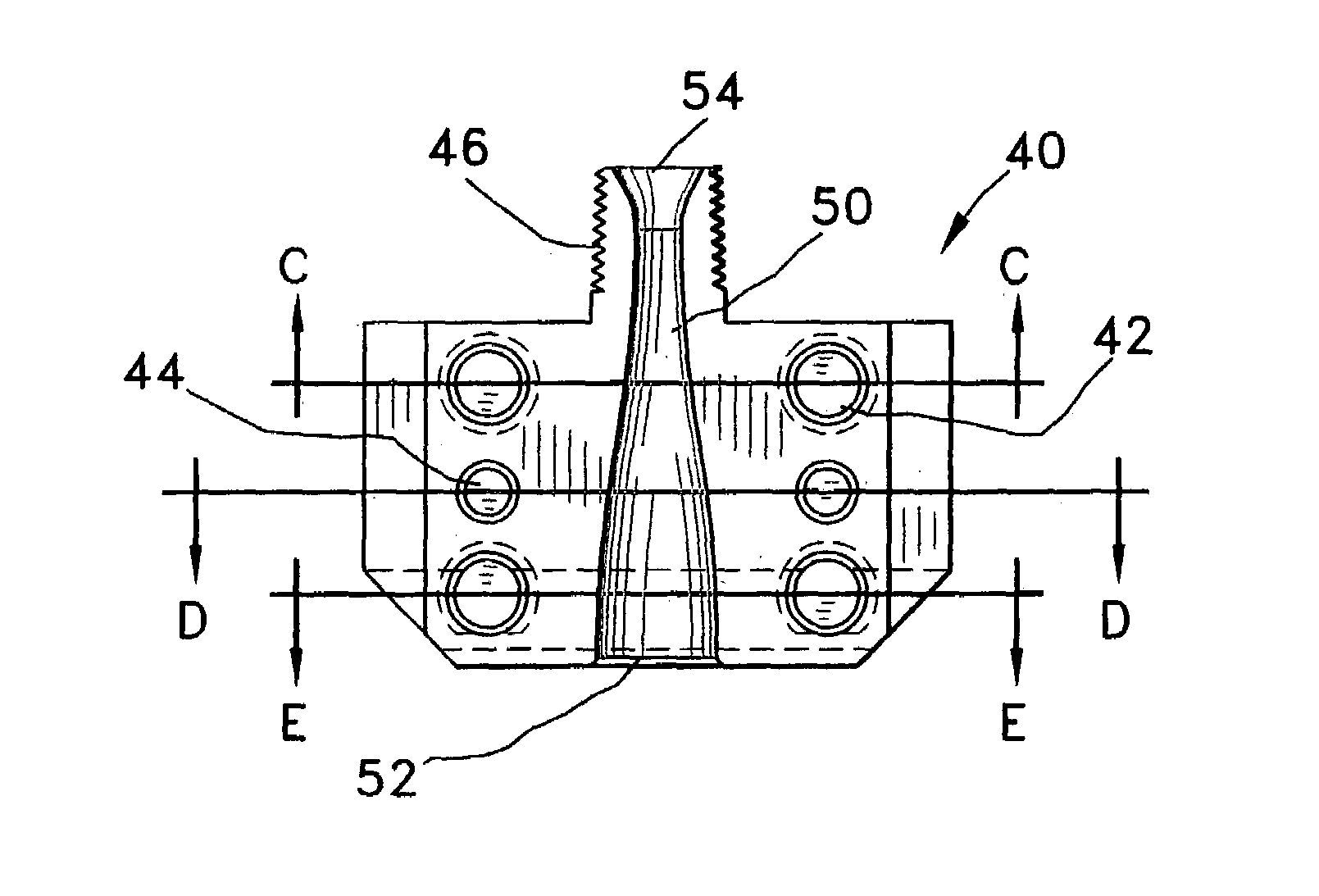 Nozzle for use in rotational casting apparatus