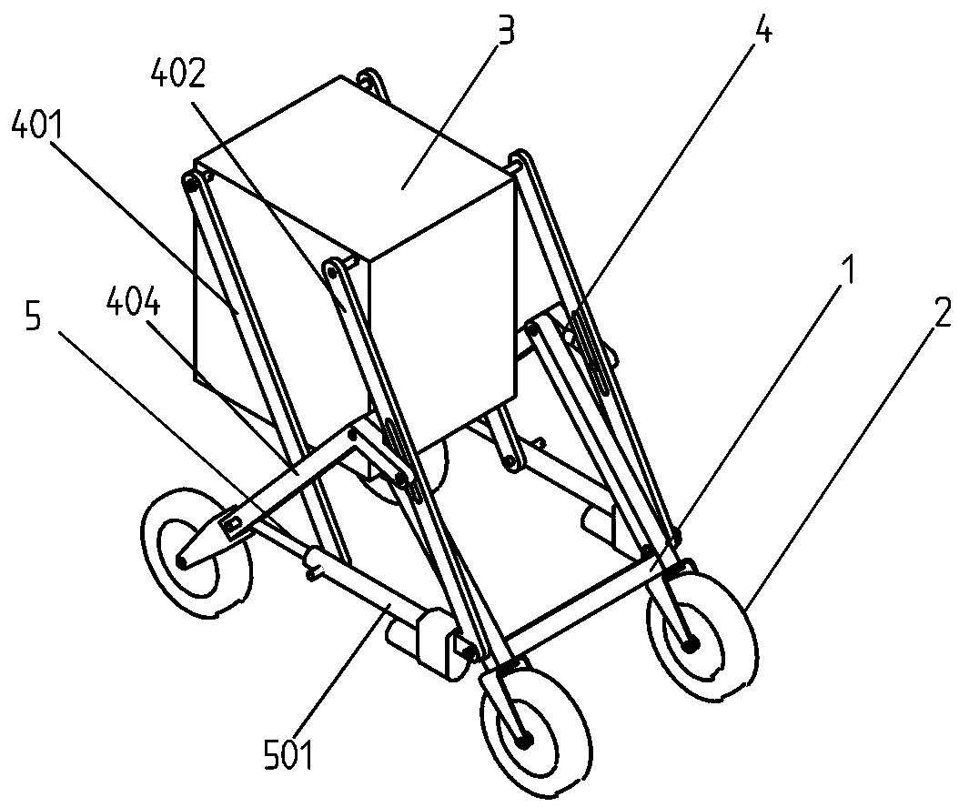 Lifting intelligent delivery truck