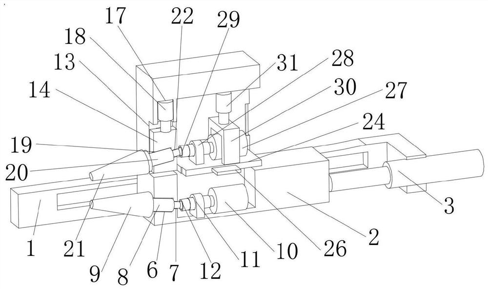 Tool arranged on ring rolling machine for automatically rolling wind power L-shaped flange and method of tool