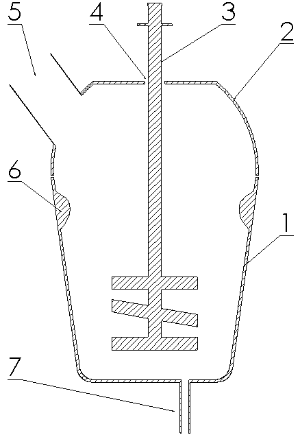 Glass material preparation crucible and preparation method