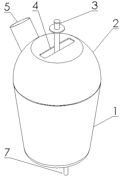 Glass material preparation crucible and preparation method