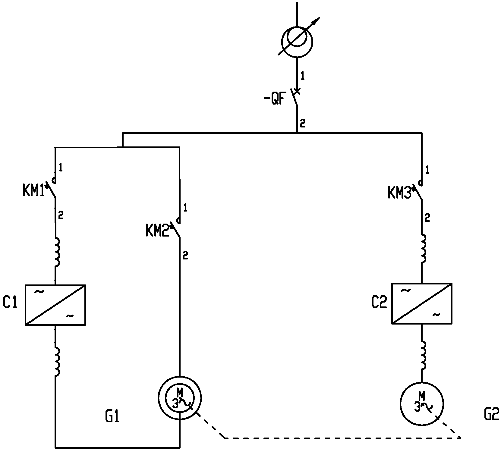 A doubly-fed motor testing system and testing method thereof