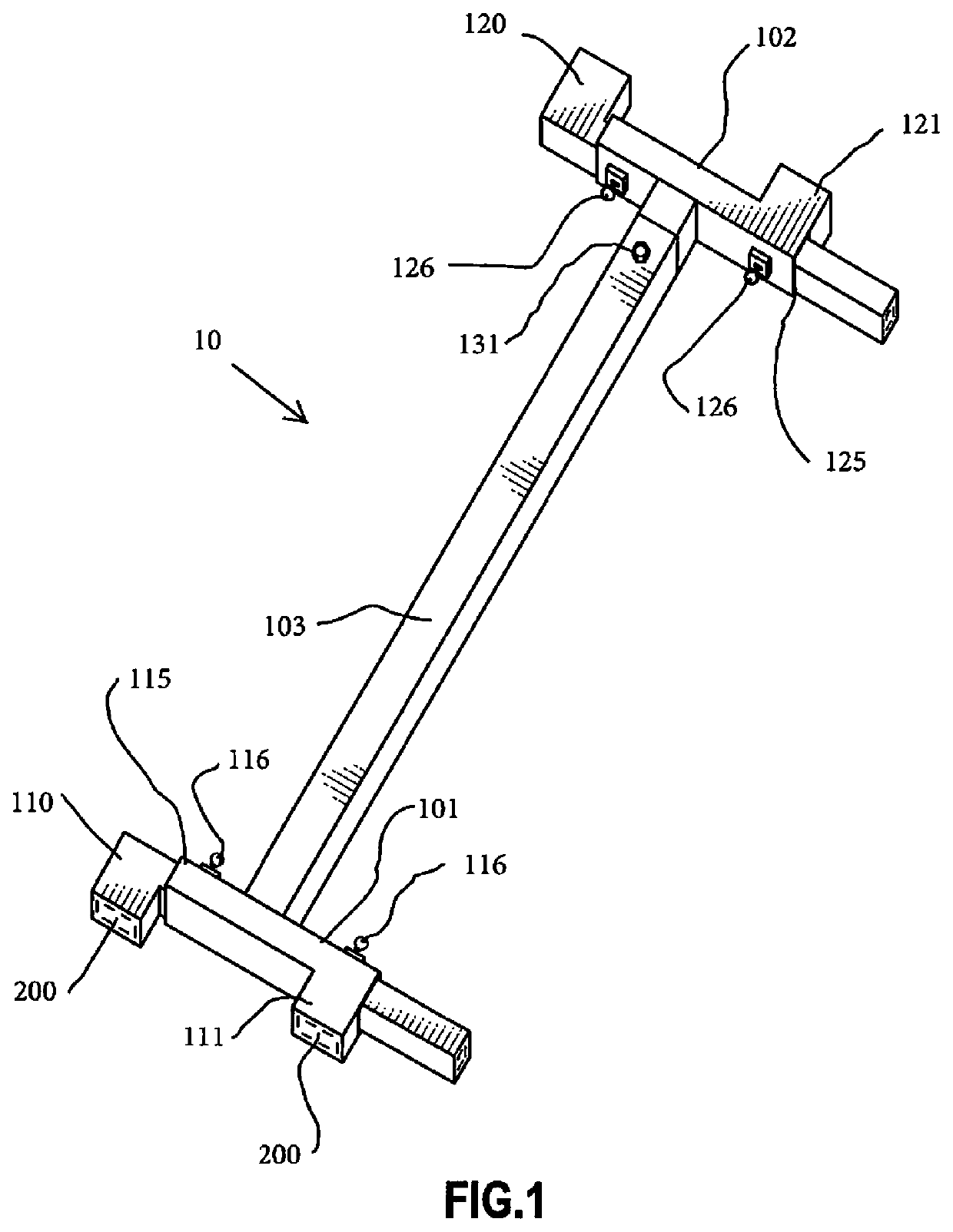 Adjustable door frame spreader tool