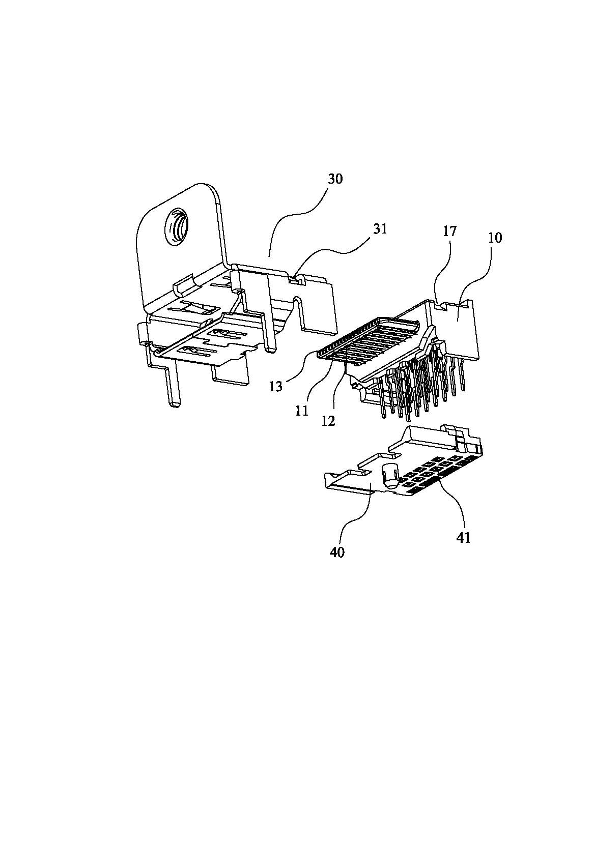 High definition multimedia interface (HDMI) connector and manufacturing method thereof