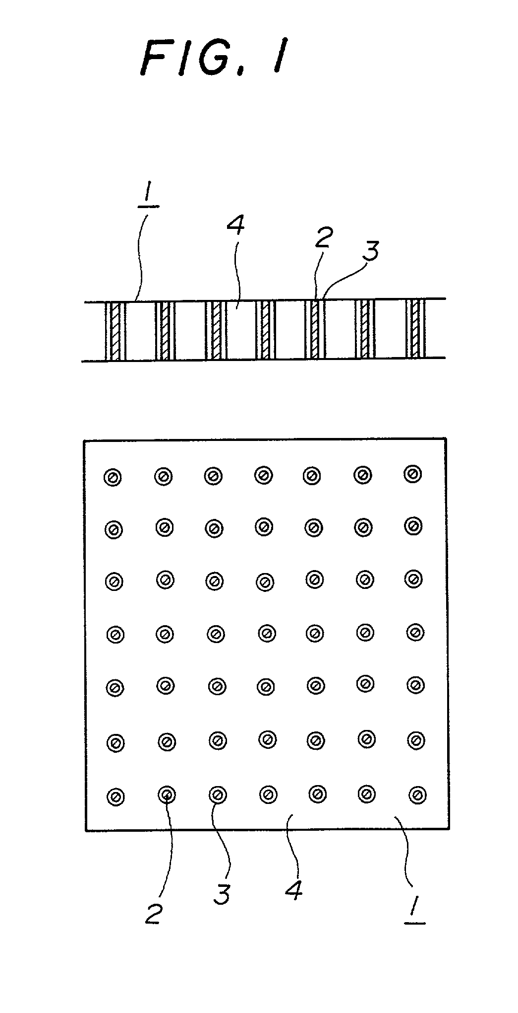 Front-and-back electrically conductive substrate