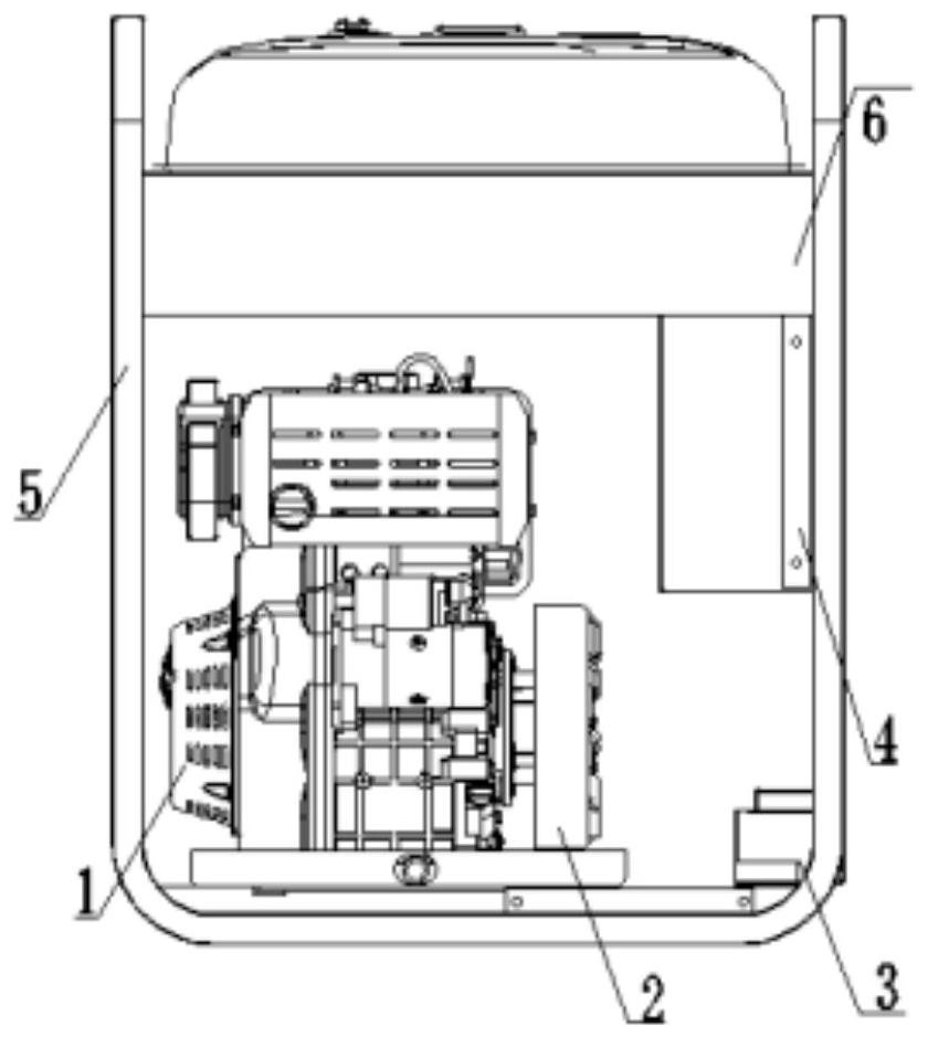 Special generator set adopting high-voltage direct current output for base station switching power supply