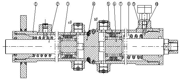 A variable-diameter switchable bidirectional drive hydraulic cylinder