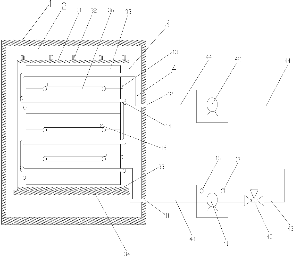 Valley energy solid heat accumulation and heating device