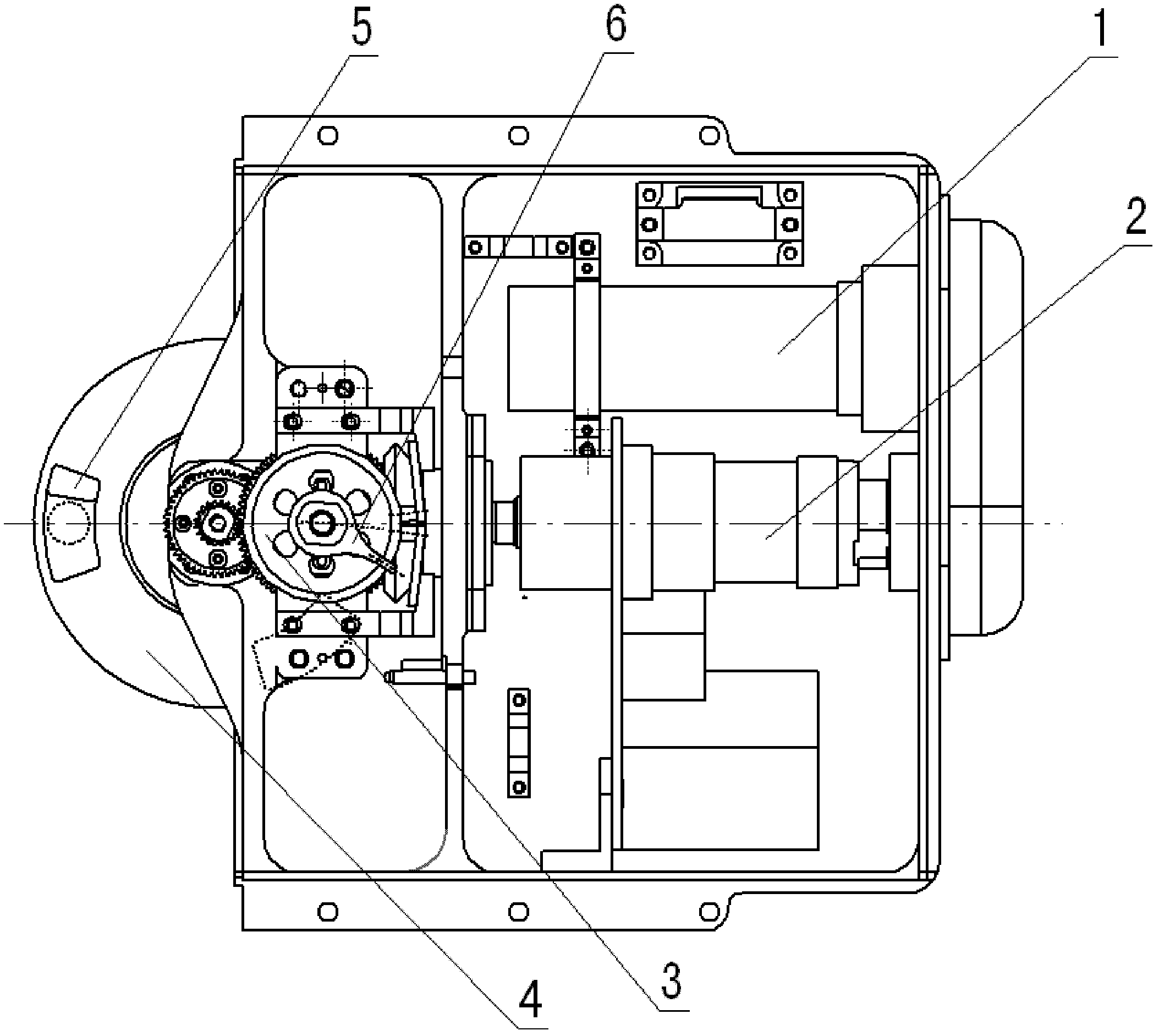 Aviation mapping camera object lens center type shutter mechanism