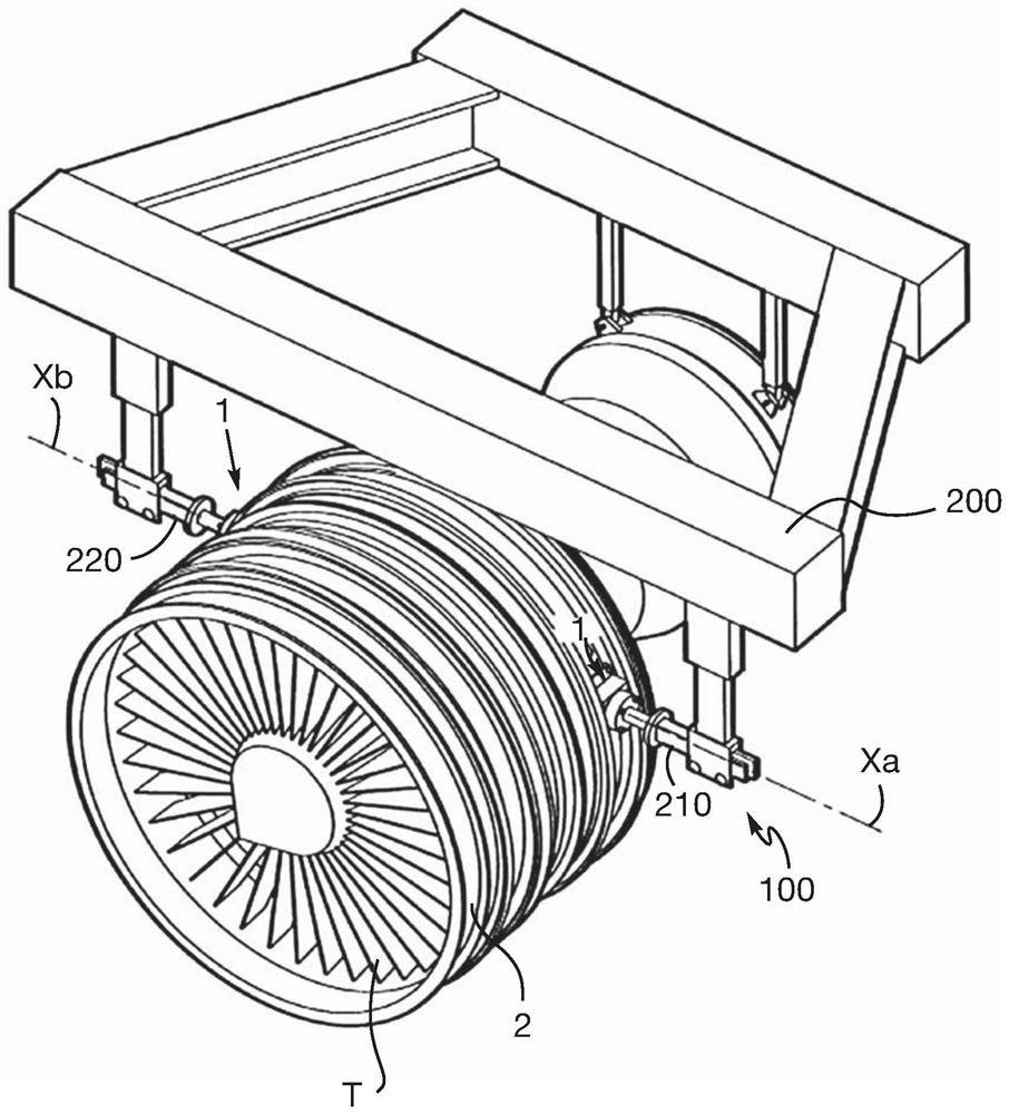 Removable support interface for an annular turbomachine casing