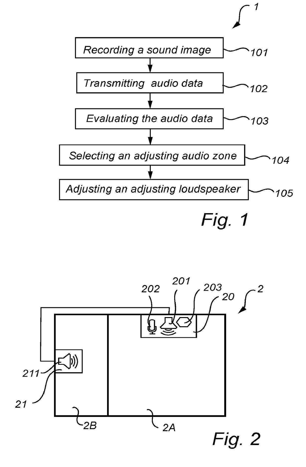 Method, device and system for controlling a sound image in an audio zone