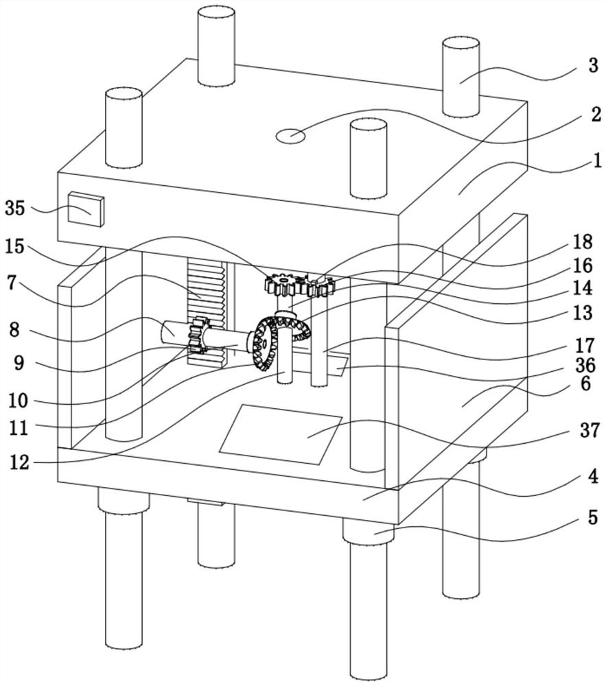 A thread automatic rotary mold ejector