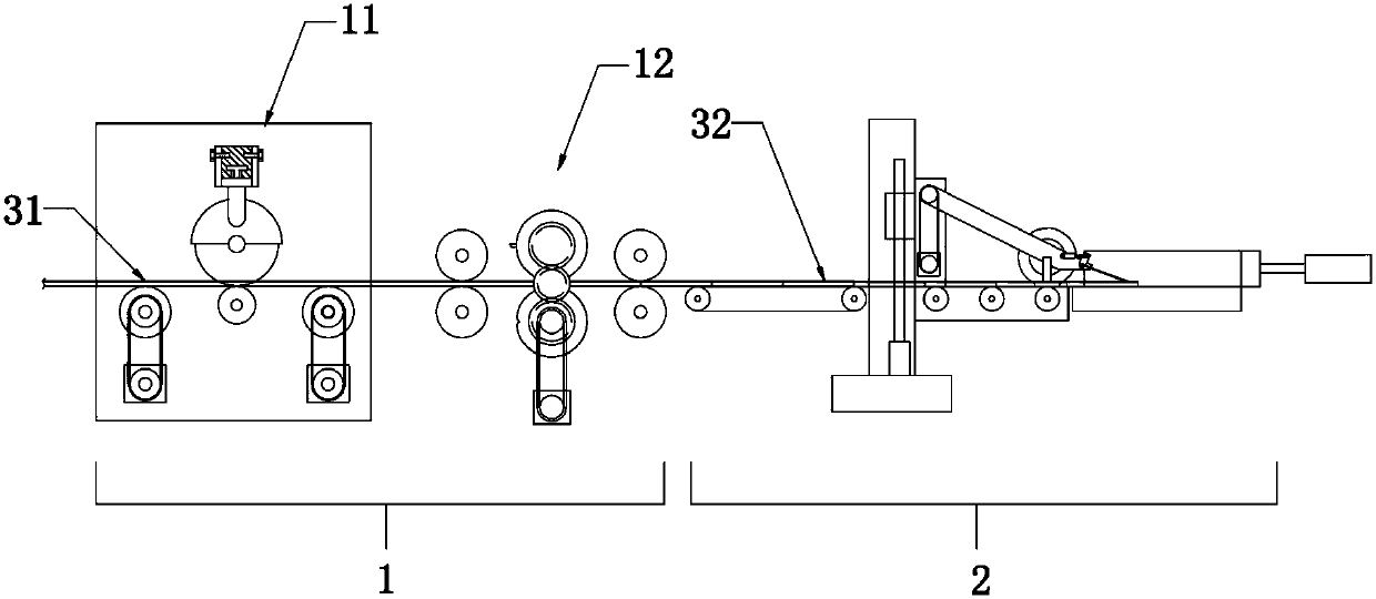 Corrugated paper cutting and stacking integrated equipment