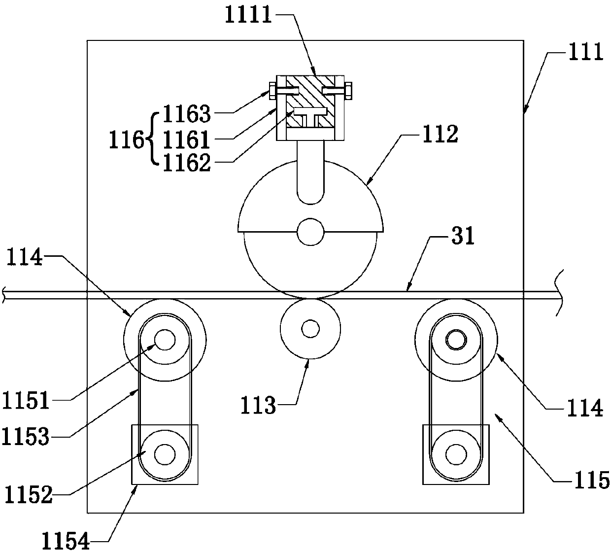 Corrugated paper cutting and stacking integrated equipment