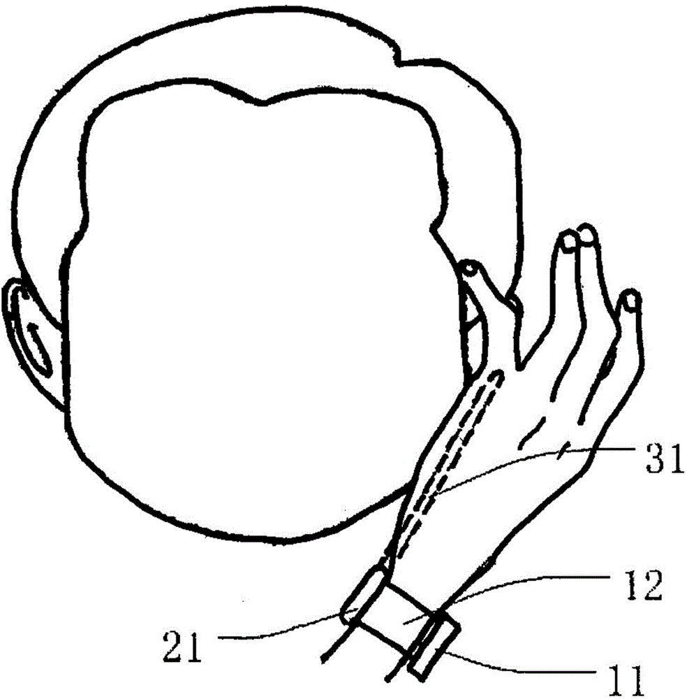 Intelligent wearable equipment with function of communication, and application method therefor