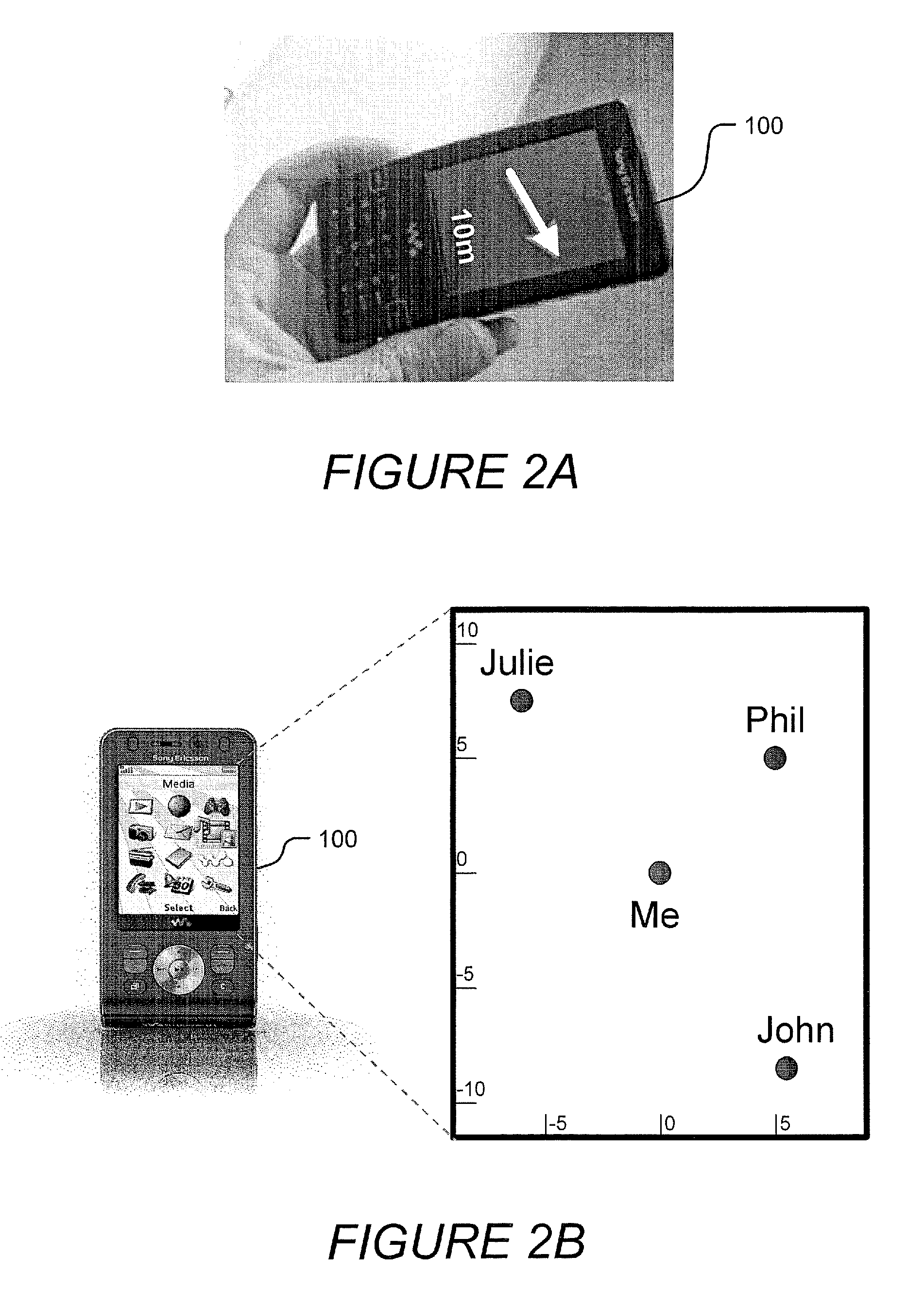 Wireless communication terminals and methods using acoustic ranging synchronized to RF communication signals