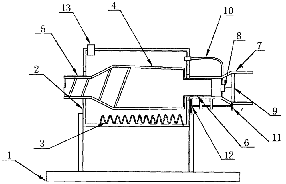 Low-temperature baking and frying device and method without destroying sesame nutrition