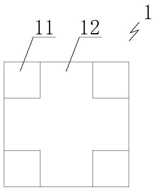 Concrete prefabricated assembly tower crane foundation structure and laying method thereof