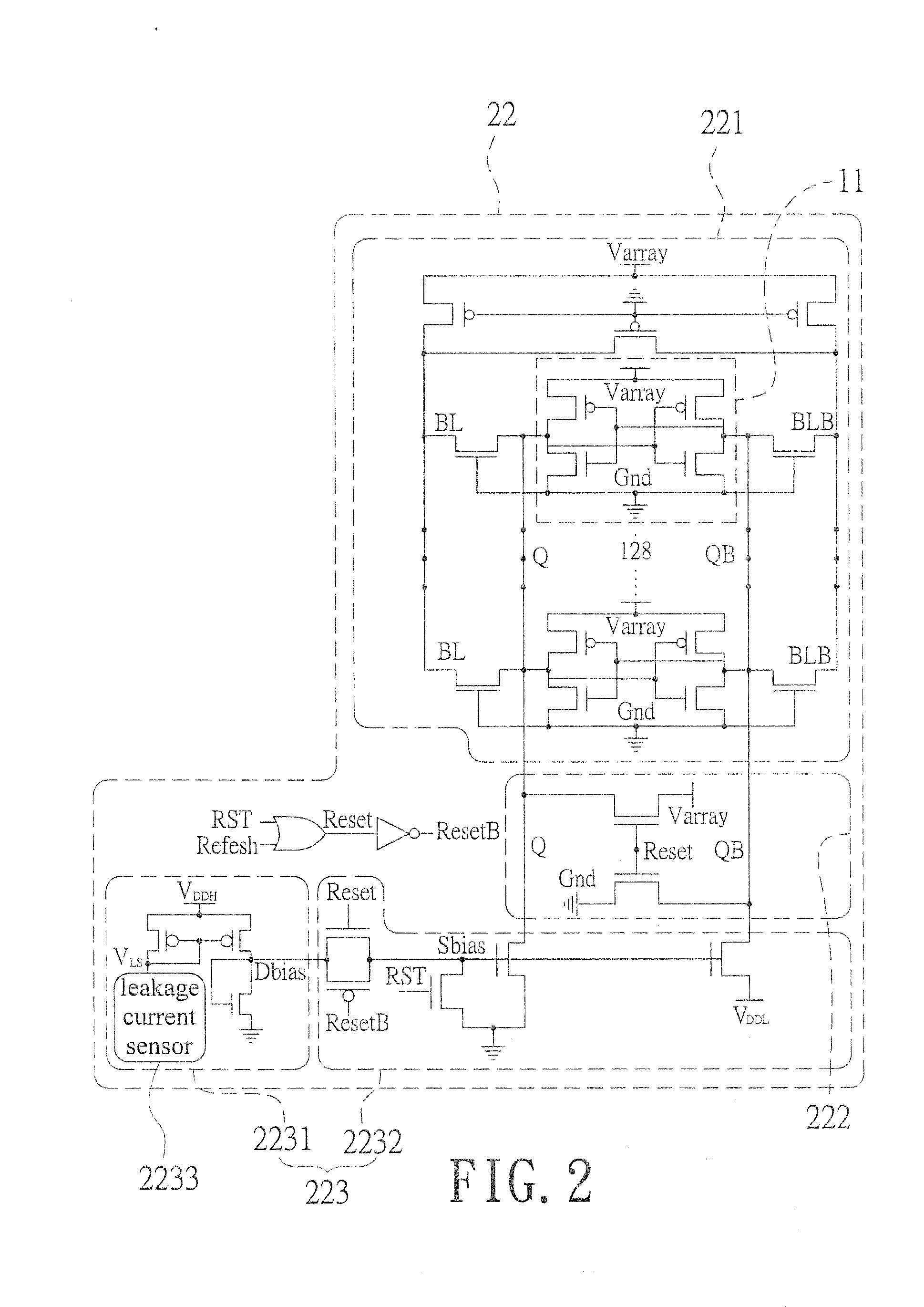 Adaptive data-retention-voltage regulating system for SRAM