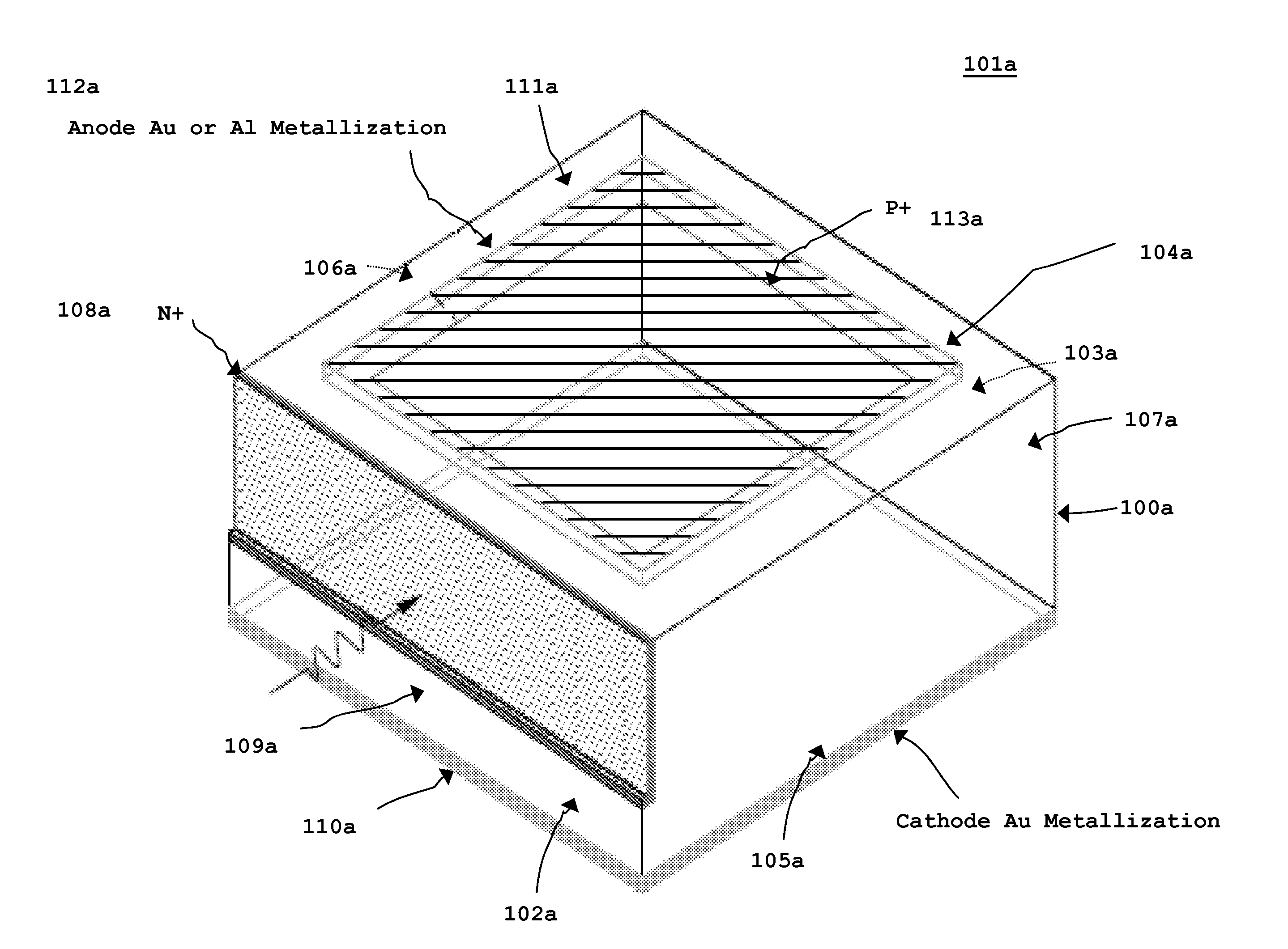 Edge illuminated photodiodes