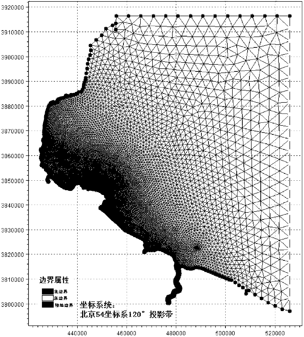 Method for judging relation between power loss of wind space wave energy and sand content distribution of silt coast