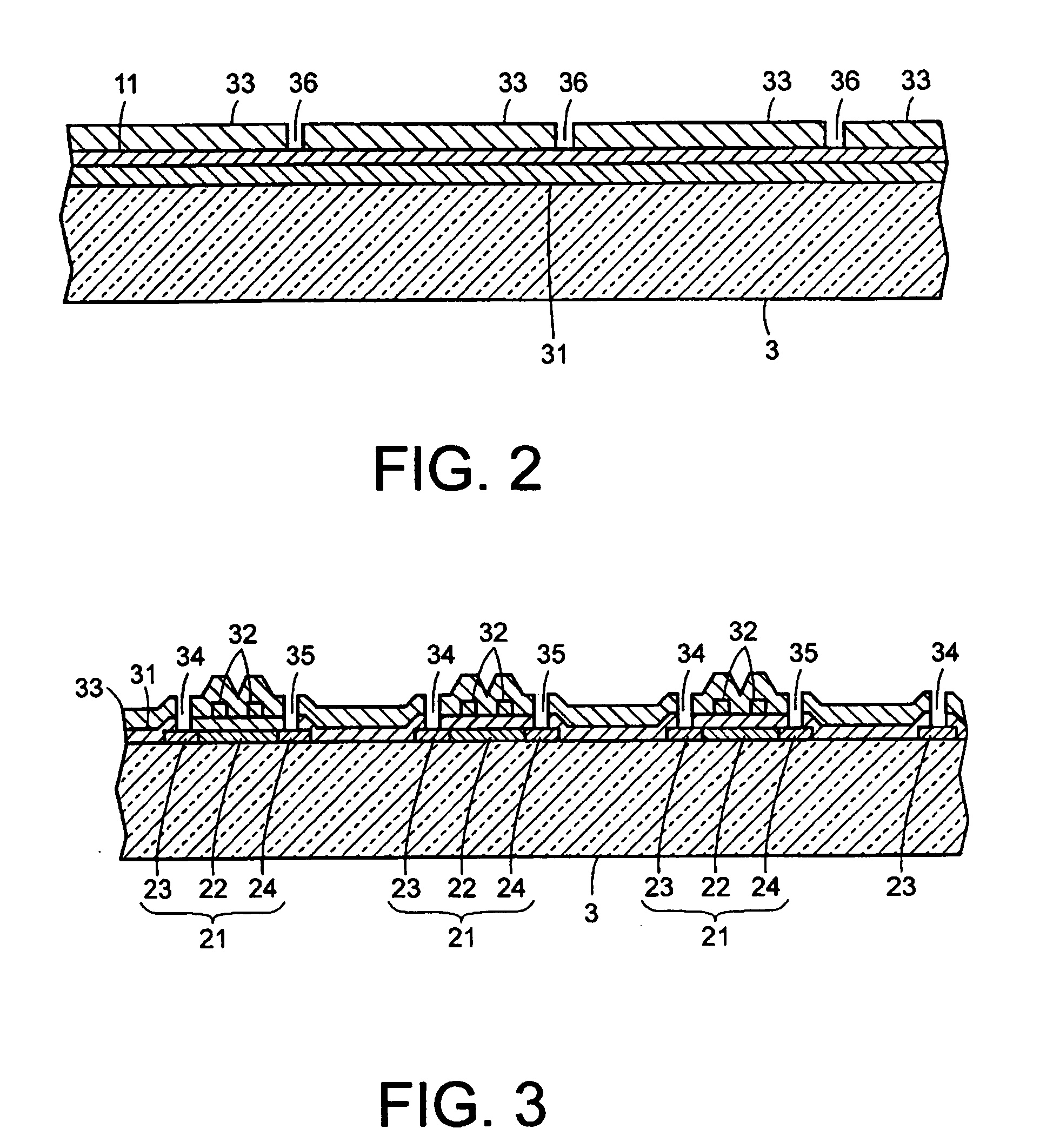 Semiconductor device, electronic circuit array substrate provided with the same and method of manufacturing the electronic circuit array substrate