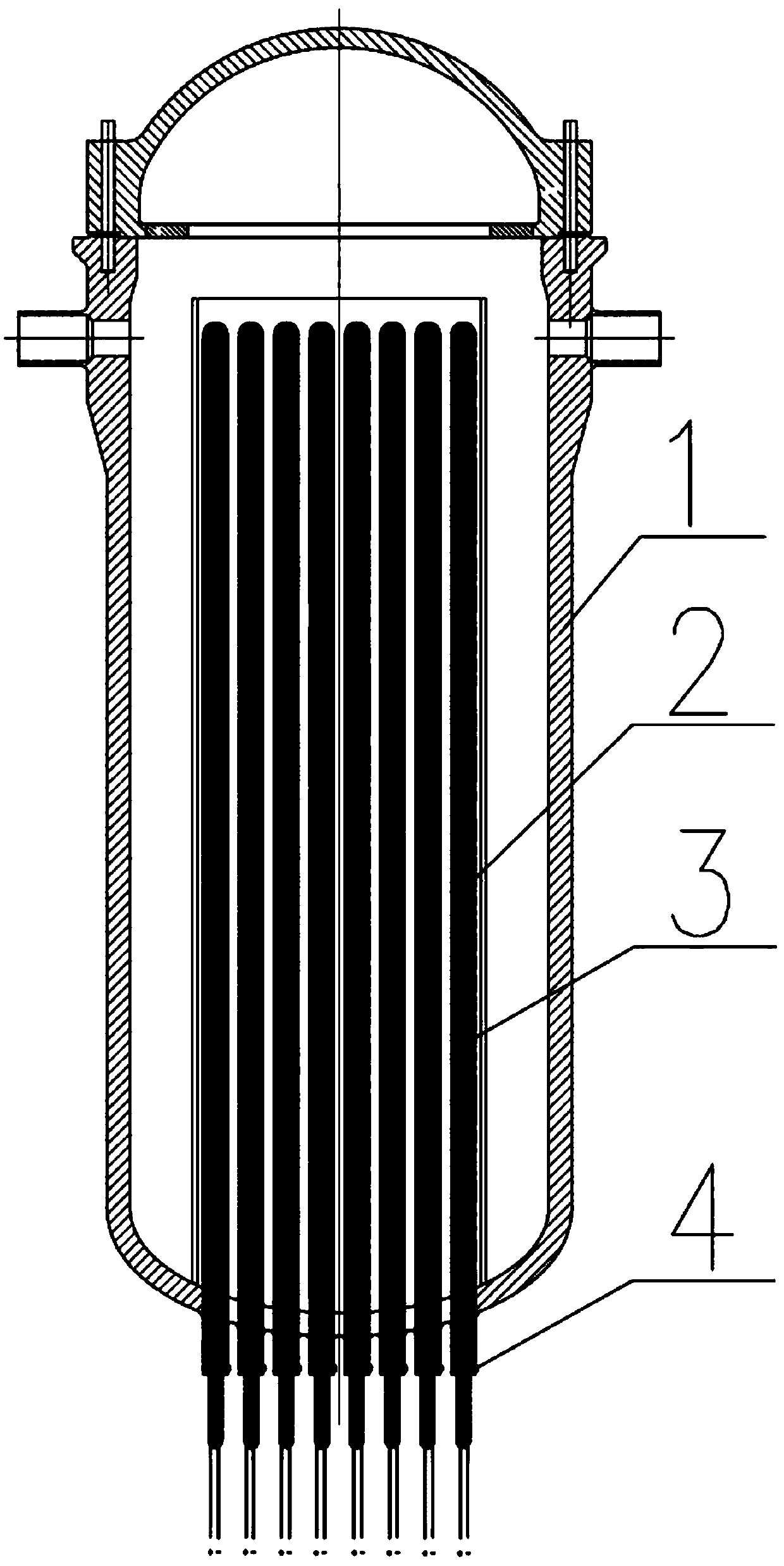 A heating device, nuclear reactor core power simulation device and method