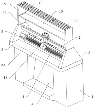 Embroidery process imitating device of computerized flat knitting machine