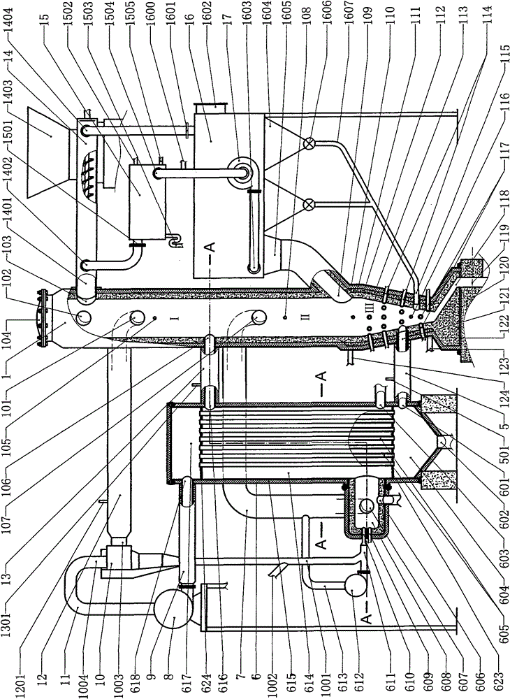 Calcium oxide and plasma body cooperative gasified domestic garbage gasification system and equipment