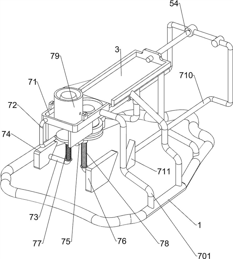 An all-in-one machine for coloring the mouth of a trash can