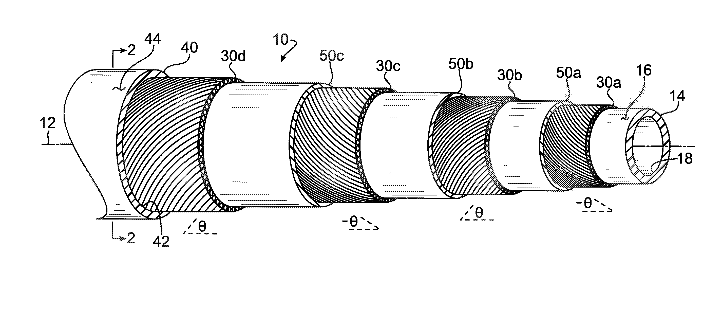 Compact high pressure rubber hose