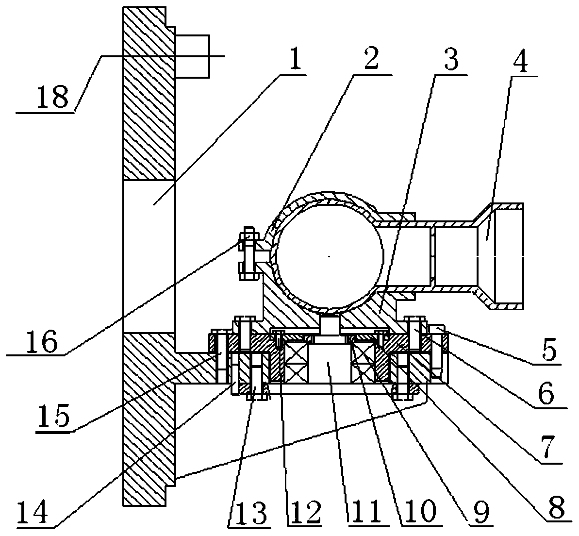 A kind of tooling for turning and processing the back cover shell