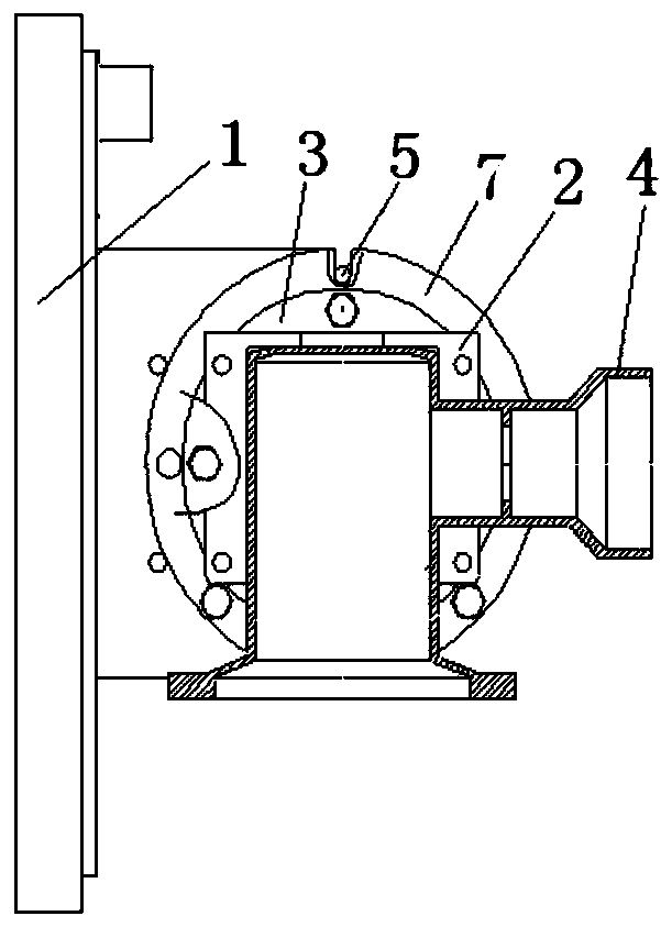 A kind of tooling for turning and processing the back cover shell