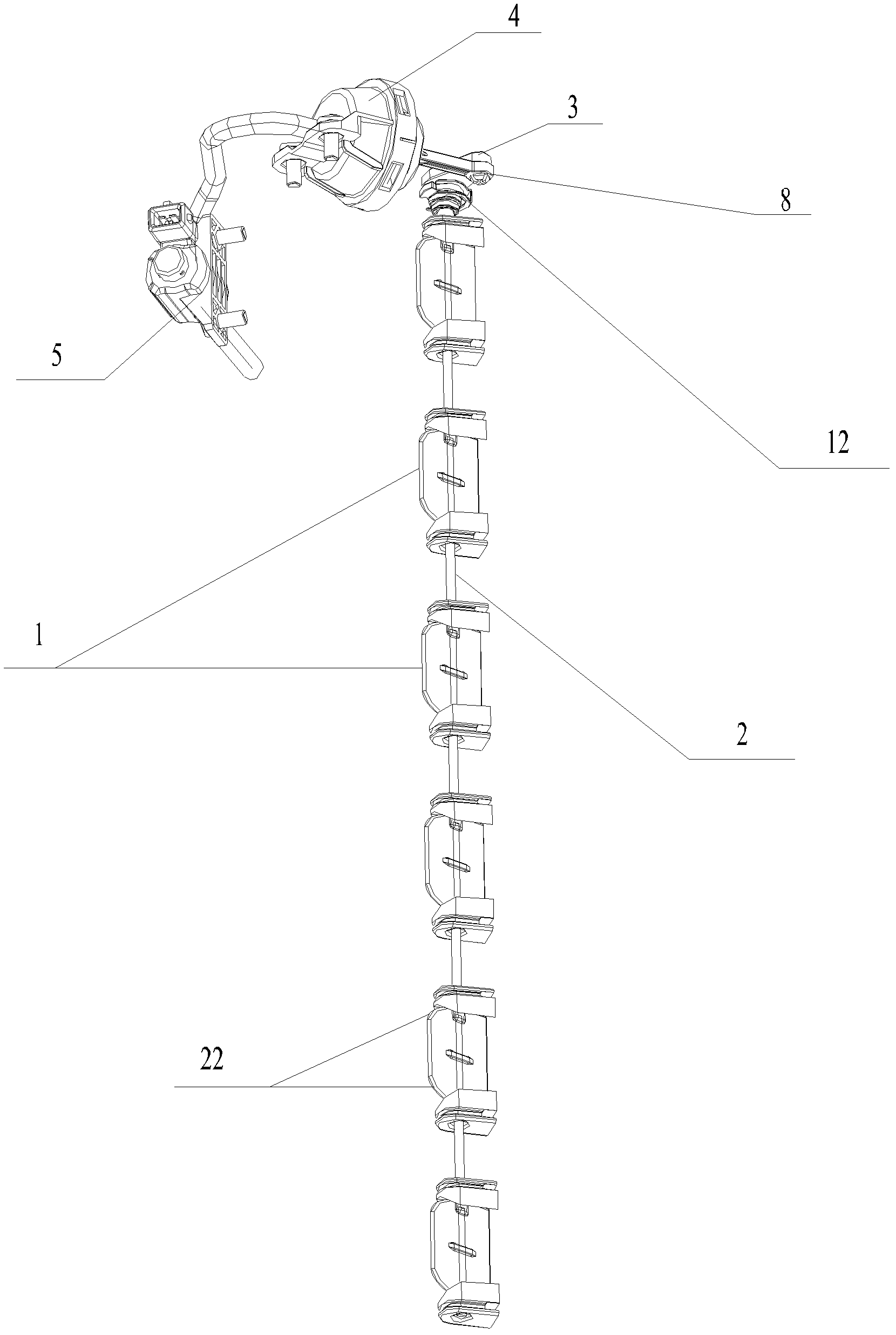 Air intake control device of engine and engine therewith