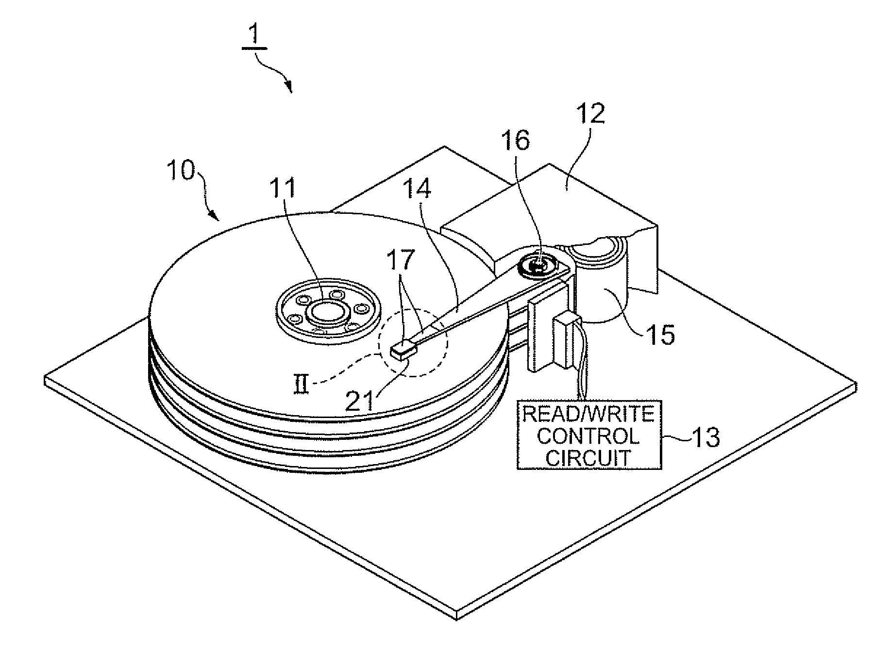 Thermally assisted magnetic head, head gimbal assembly, and hard disk drive